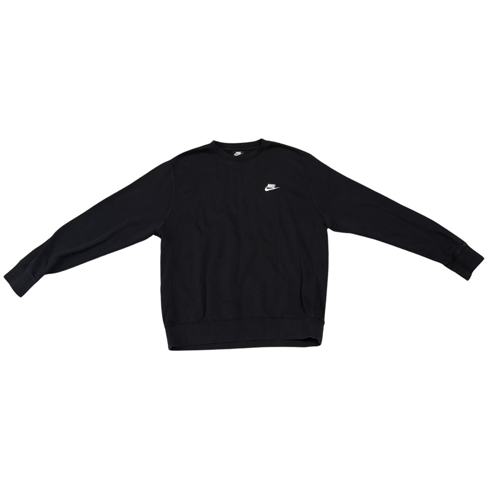 Nike Men's Classic Black Crewneck Sweater